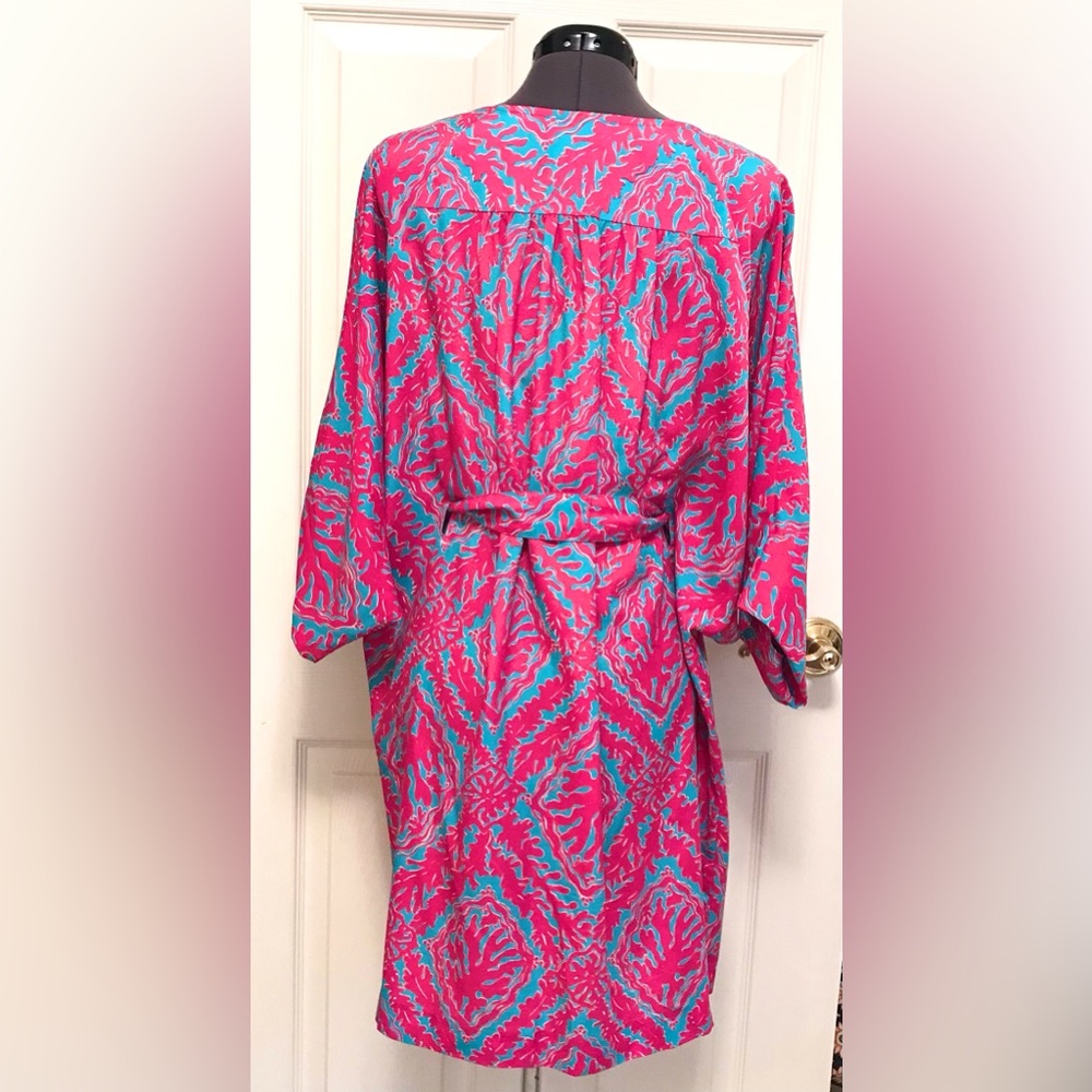 Lilly Pulitzer Wilda Dress Snorkel Blue Reef Madness - Picture 9 of 16